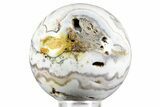 Polished Banded Sowbelly Agate Sphere - Colorado #371012-1